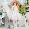 32cm Supermodel Doll Clothes Suit European Fashion Feather Dress Gauze Skirt Exquisite Accessories Set DIY Toy Collector Gifts