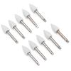 10pcs Dental Polishing Burs Low Speed Dental Grinding Polisher Burs Drill Bits Set Gray 410