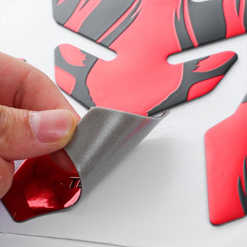 1 ud. Pegatinas 3D para Depósito de Aceite de Motocicleta Calcomanías Decorativas de Estilo Llama para Depósitos de Motocicleta Universal Accesorios de Protección para Moto
