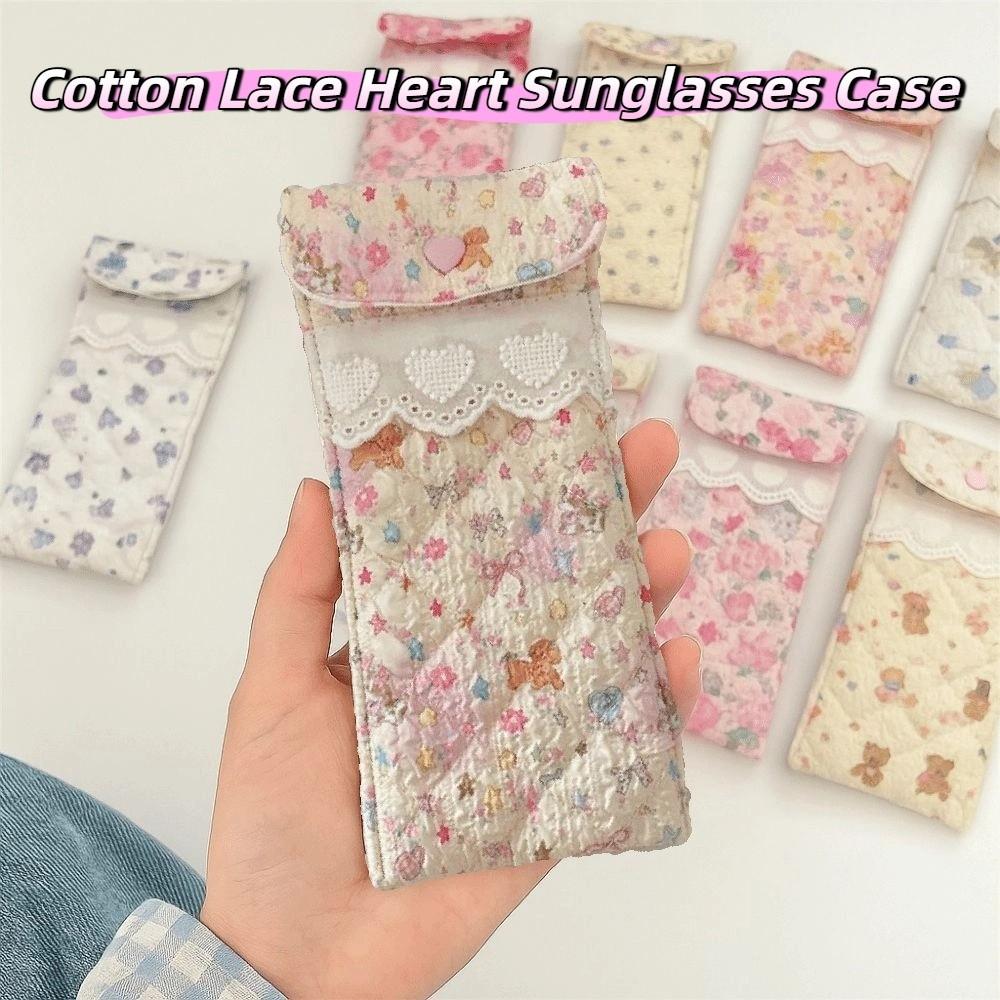 Sweet Cute Pencil Case Korean Style Lovely Eyeglasses Case Lightweight Lipstick Bag Girls