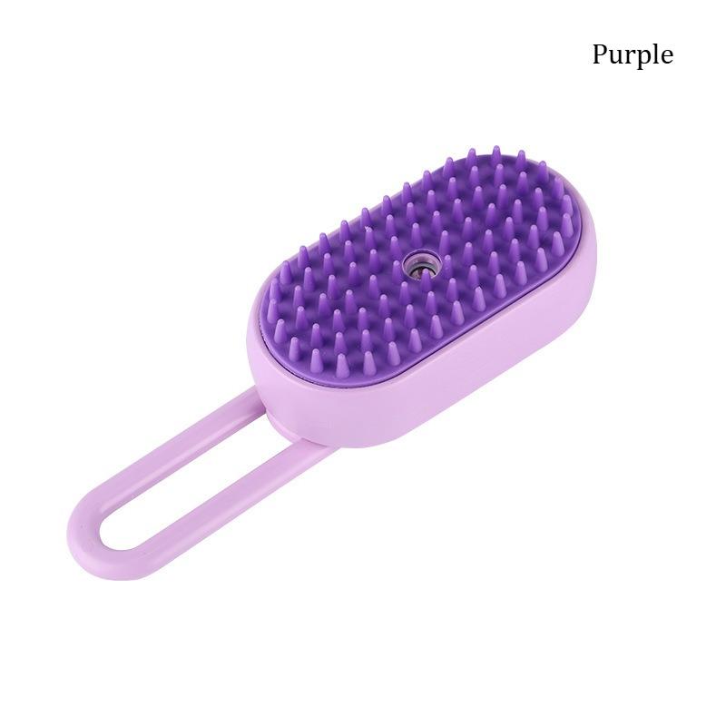 Electric Spray Pet Massage Comb Anti Flying Hair Remover Bath Brush Dog Cat Grooming Tool One Button Spray Cleaning Groomer