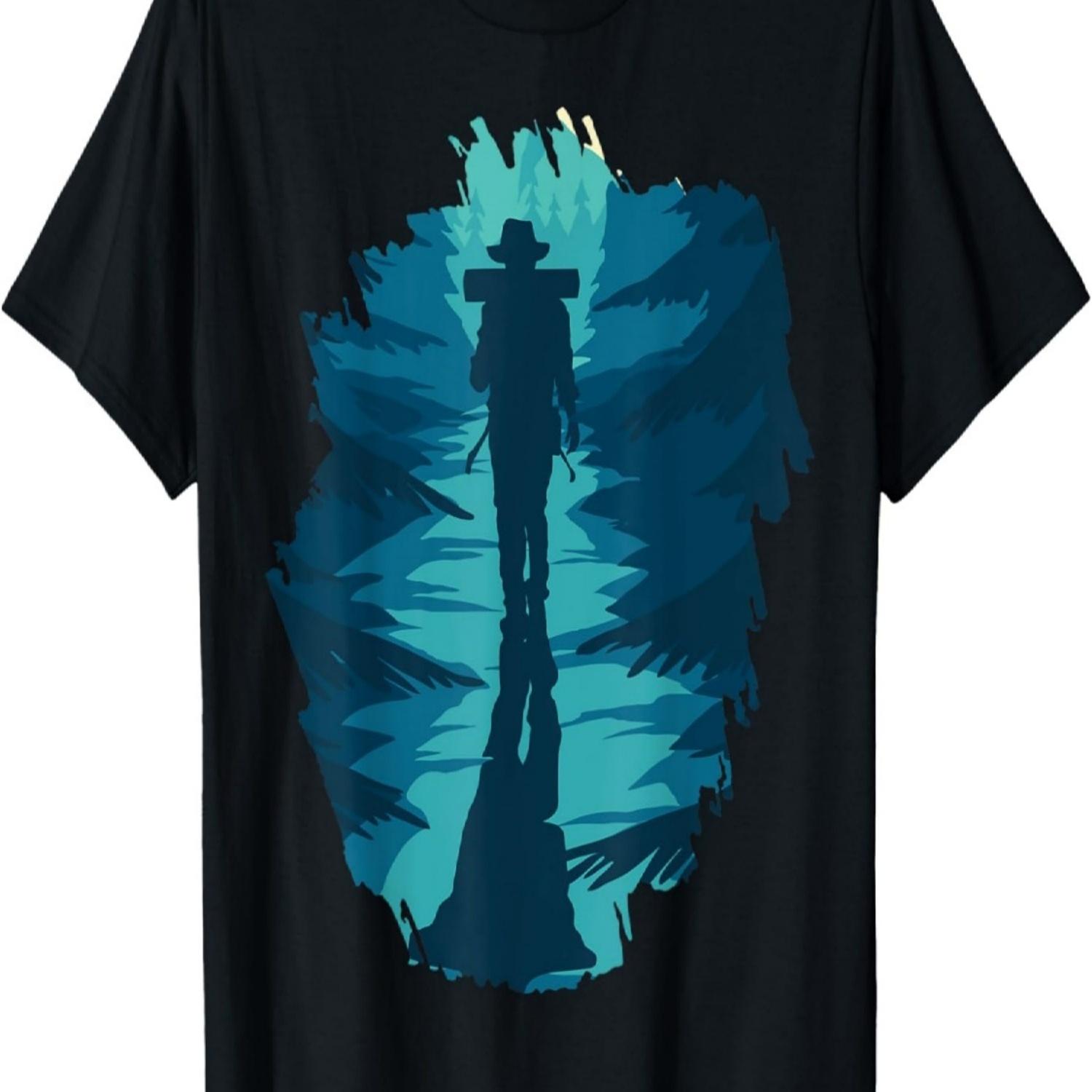 Mountain, Nature Trees and Hiking T-Shirt S