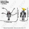 MOOXI Animeserie Skibidi Toalett Figurer Monitorfolk Lydmann Byggeklosser Modell MOC Kloss DIY Montessori Leke Barnegaver