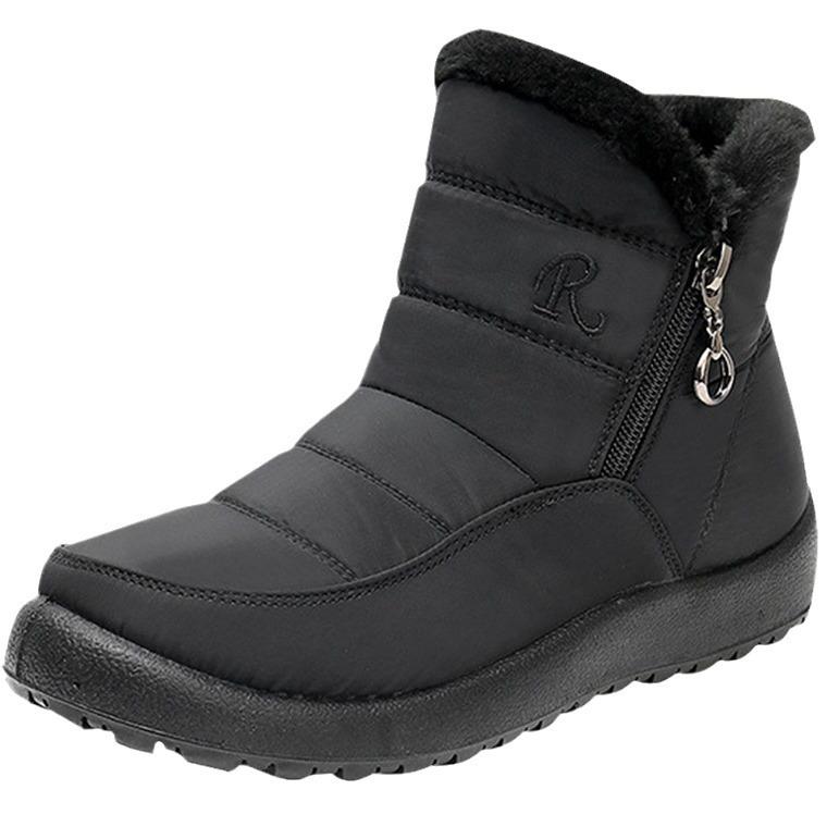 Women's Big Size Winter Warm Snow Boots Artificial Fur Lining Waterproof Ankle Boots Anti-slip Outdoor Shoes Hiking Mountaineering Sports Boots