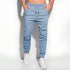 Men's Classic Outdoor Loose Casual Multi-pocket Work Pants, Youth Elastic Waist Drawstring Drawstring Leg Pants