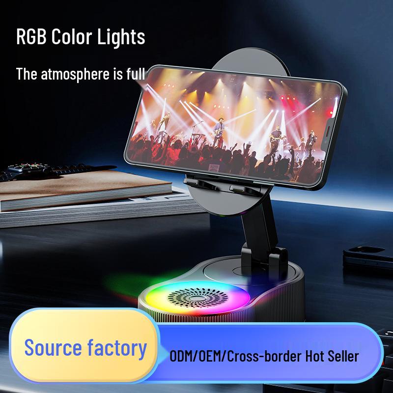 2025 Induction Phone Holder & Power Bank with Bluetooth Speaker & Desktop Sound System