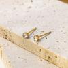 Spot Atmospheric Fashion 316L Sweet Retro Pearl Simple Versatile Ball Stud Earrings Titanium Steel Earrings