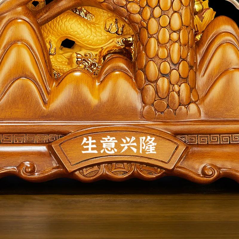 Topaz Crystal Rich Tree Dragon for Home Decoration Chinese Crafts Business Gift Hotel Porch Decoration Prosperity Accessories