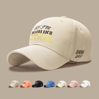 Spring Summer Autumn Cap Cotton Letter Embroidery Baseball Cap for Men Women Couple Sun Visor Hats Fishing Hat Peak Cap
