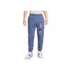 Nike Sport Lifestyle Serie Logo Buchstabe Fleece Warm Bündchen Gestrickte Jogginghose Herren Jogginghose Blau DX0796-491