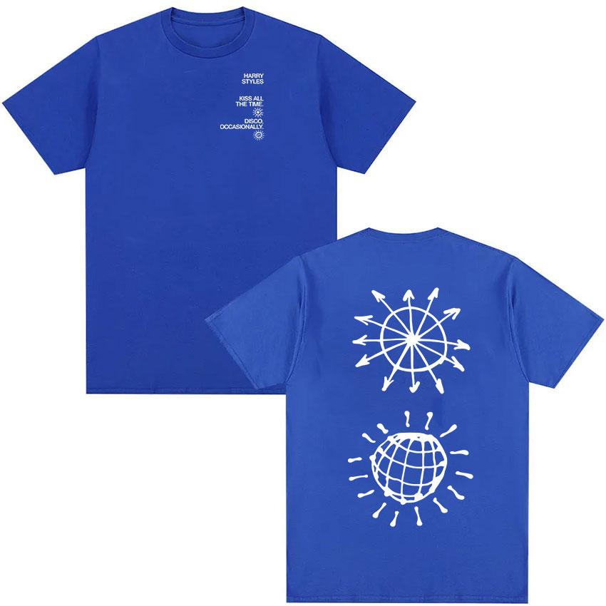 Harry Style Kiss All Time Disco Occasional Tour 2026Summer Mens Womens Luxury Fashion Oversized Cotton Tshirt Street Wear Y2K