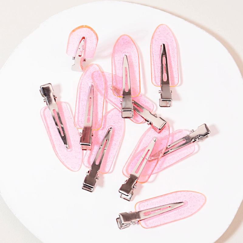 10-50pcs seamless fashion girl transparent hair clips makeup facial accessory clips styling hair clips Special for real hair wig