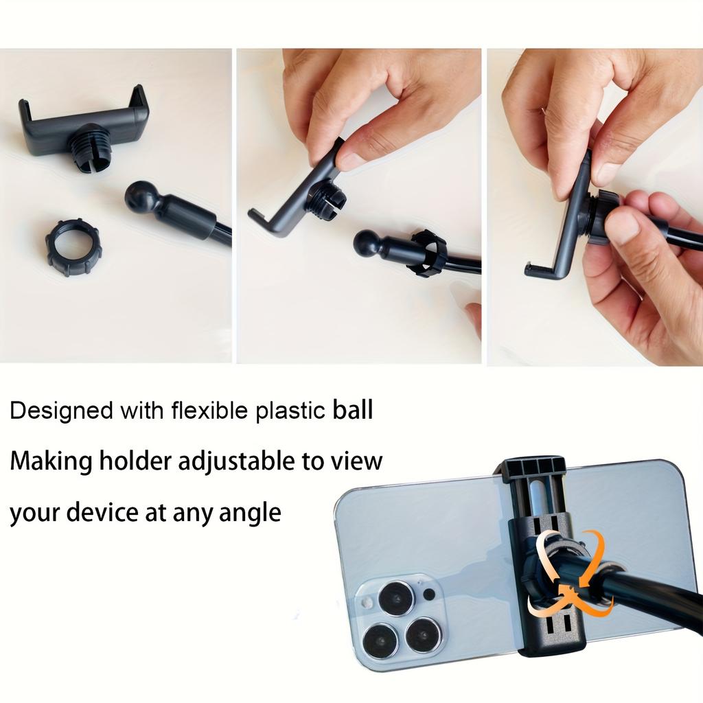 Upgraded Version with More Stable and Extended 100cm Mobile Phone Bedside Stand  Flexible Gooseneck Long Arm Mobile Phone Stand