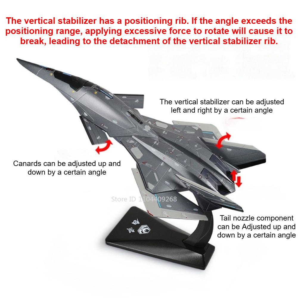 1:50 1:144 Scale Baidi Aerospace Fighter Toy Model Detachable Bracket Metal Body Aircraft Models Toys Living Room Ornaments