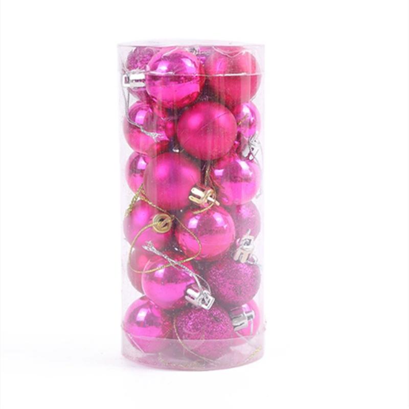 24 pezzi 3 cm Palline di Natale Decorazioni per l'Albero di Natale Palla Ciondoli da Appendere per l'Albero di Natale Decorazioni per l'Albero di Natale per Feste in Casa Regalo di Capodanno
