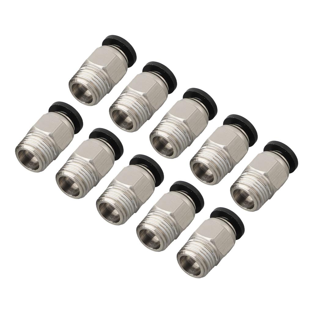 Push Straight Pneumatic Connector Stainless Steel Thread