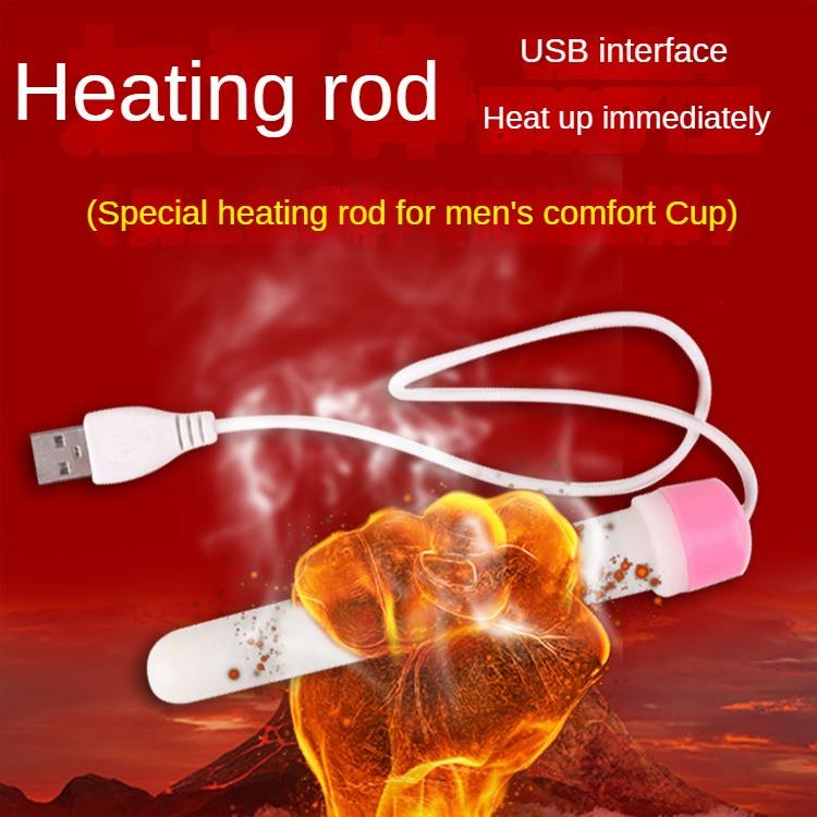 Heating Masturbation Toy for Men - USB Rechargeable Pleasure Stick with Temperature Control