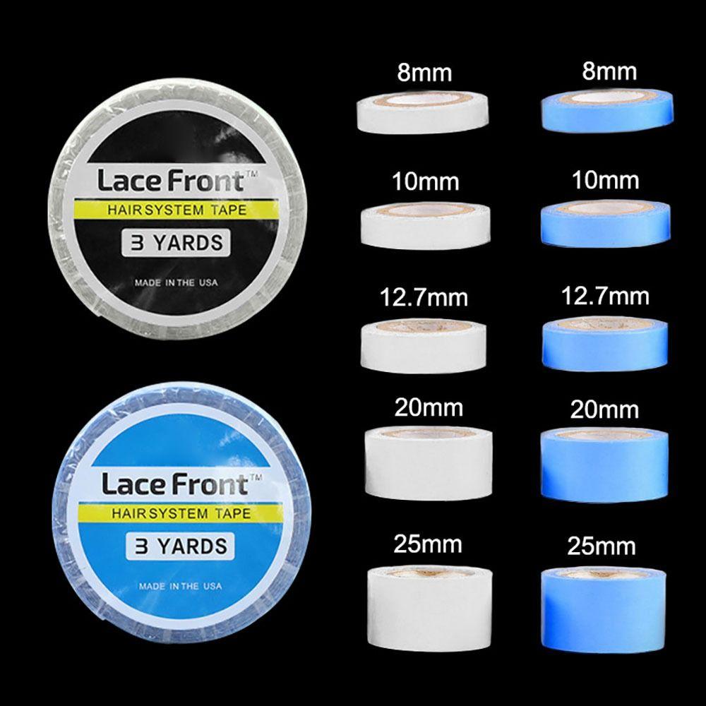 1Roll Double-Sided Wig Tape Waterproof Strong Adhesive Lace Front Glue Ultra Hold 8/10/12.7/20/25mm Hair System Tape
