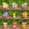 DERAYEE Miniature Mushroom Resin 17 Cute Collection Garden Props Decorations, Pieces, Figurines, Gifts, Ornaments, Figurines,