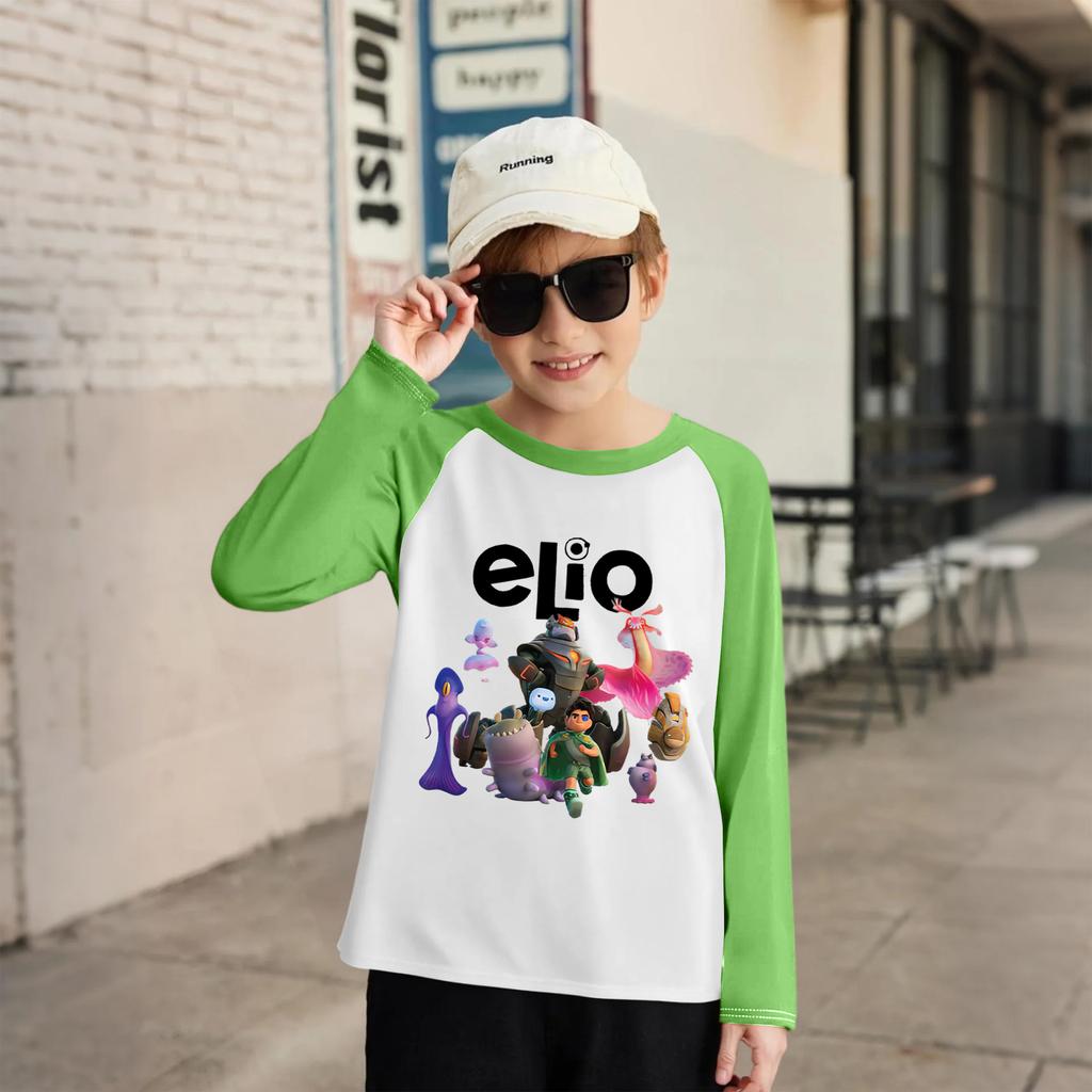 Modisches und bequemes Kinder-Langarm-Oberteil mit Rundhalsausschnitt und lockerem Schnitt