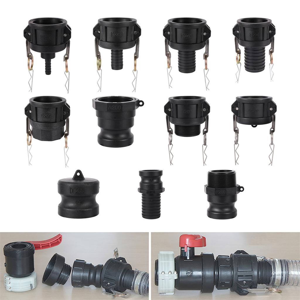 2" Cam-Lock Adapters 1/2" 1" 1.5" 2" Pipe S60 Coarse Thread IBC Tank Quick Couplings Water Tank Joints Garden Cam Groove Fitting