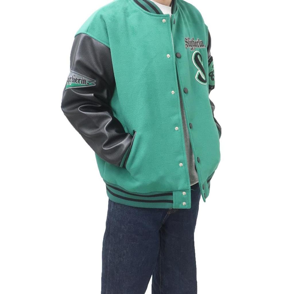 Marushin Stadionjacke Harry Potter Slytherin Logo WW Harry Potter Zauberwelt Hogwarts Universal USJ Verkleidungsartikel Stadionjacke Chara Pullover