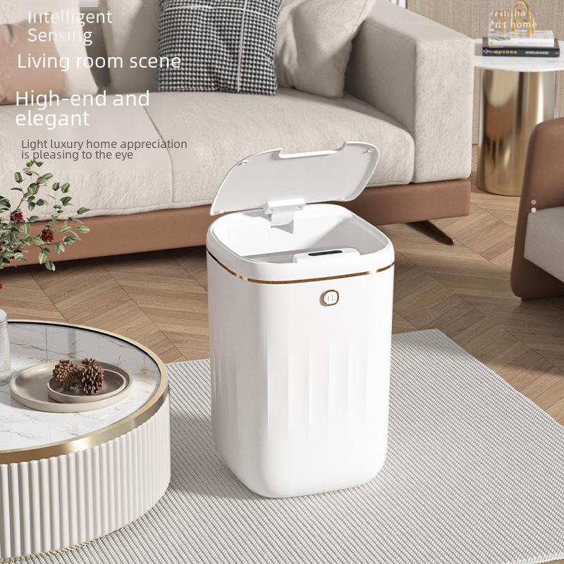 Luxusní automatický odpadkový koš se senzorem - Vodotěsný pro domácnost, ložnici nebo koupelnu
