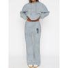 Women's Pullover and Wide Leg Sweatpants Set Are Fashionable and Comfortable Streetwear, Perfect for Autumn and Winter Women's Clothing