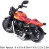 1/36 Alloy Motorcycle Model Decoration Locomotive Motorbike Toy Decor Simulation Racing Pull Back Car Children's Boy Toy Gift