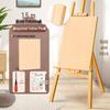 Children's Wooden Easel Art Set: Sketching & Painting Stand for Watercolors and Oils.