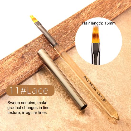 Nail Art Stripes Lines Brushes with Nylon Bristles DIY Painting Flower Brush Drawing Pen Dotting Tools Manicure Tool