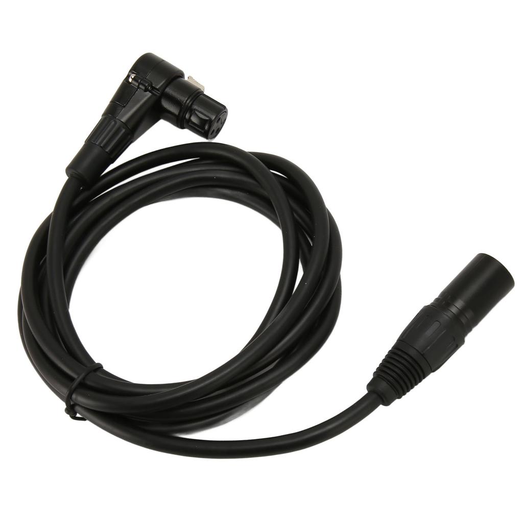 XLR to XLR Cable Straight Male to Elbow Female 3 Pin HiFi Sound XLR Balanced Cord for Microphone