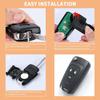 4 Button Key Fob Keyless Entry Remote Shell Case Replacement for Chevy Cruze Equinox Camaro Impala Malibu Sonic Buick Regal Verano Encore Lacrosse