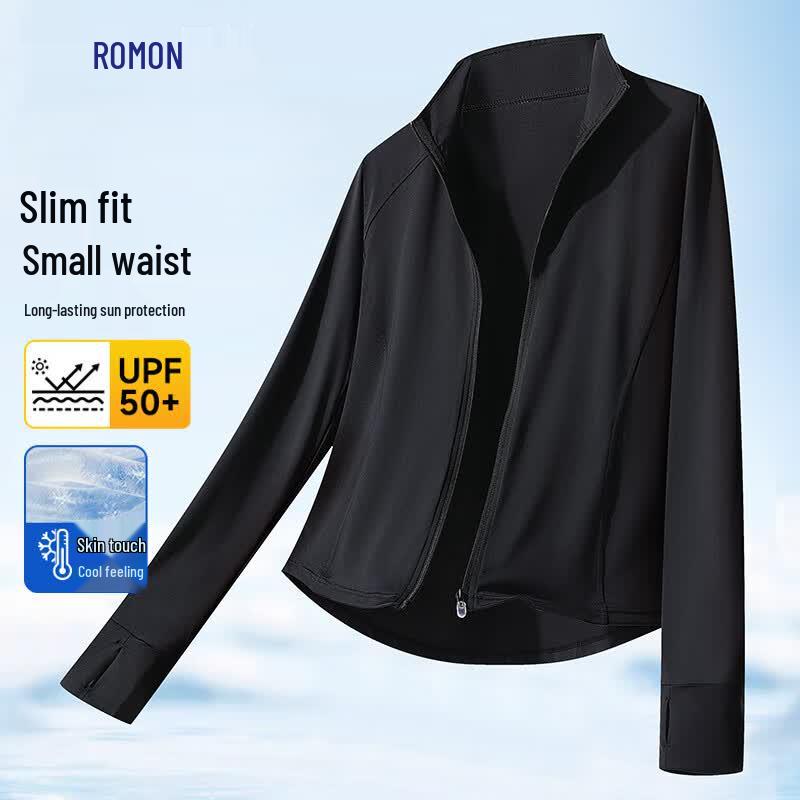 Romon Women s UPF50+ Ice Silk Slim Fit Sun Protection Jacket S
