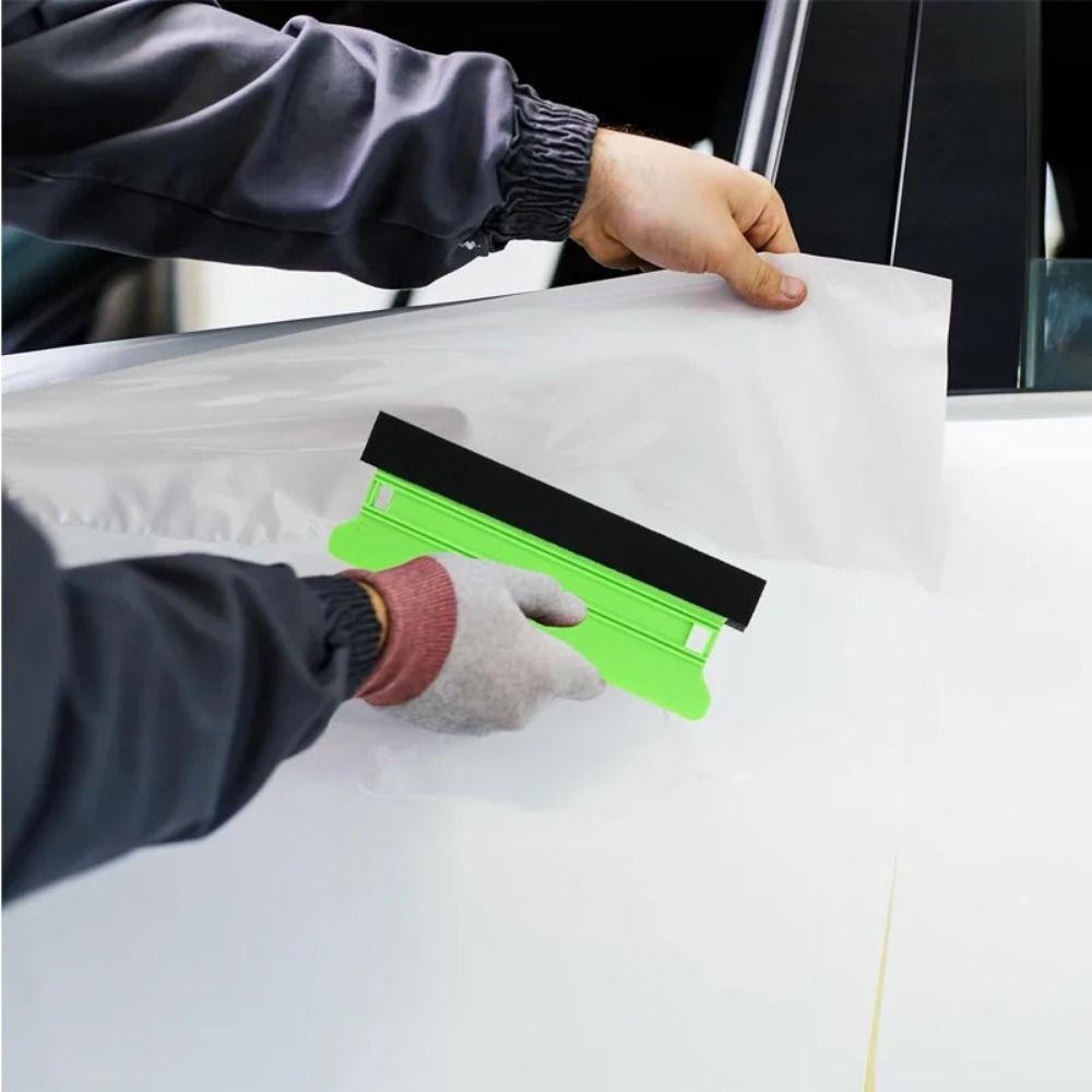 2Pcs 8.3inch Long Car Film Scraper Felt Edge Wallpaper Smoother Auto Sticker