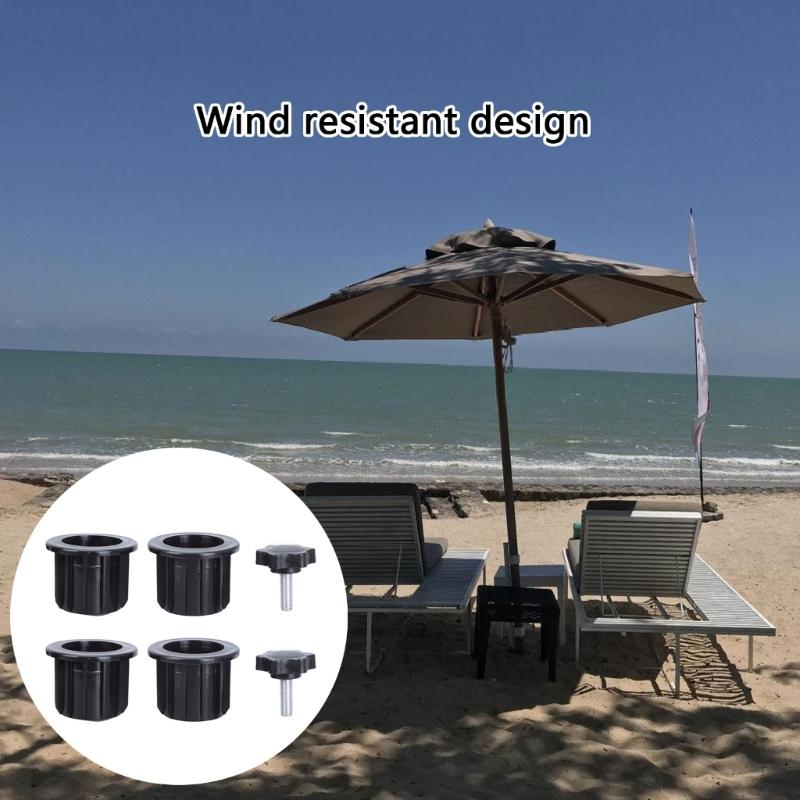 Set of 8 Plastic Patios Table Umbrella Hole Rings Plug Caps Garden Parasol Hole Insert Set for Outdoor Umbrella Support