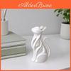 Figurine Printed Hollow 3d Cat Modern Abstract Sitting Kitten Statue Artistic Animal Sculpture For Home Decoration Gift For Cat Lovers