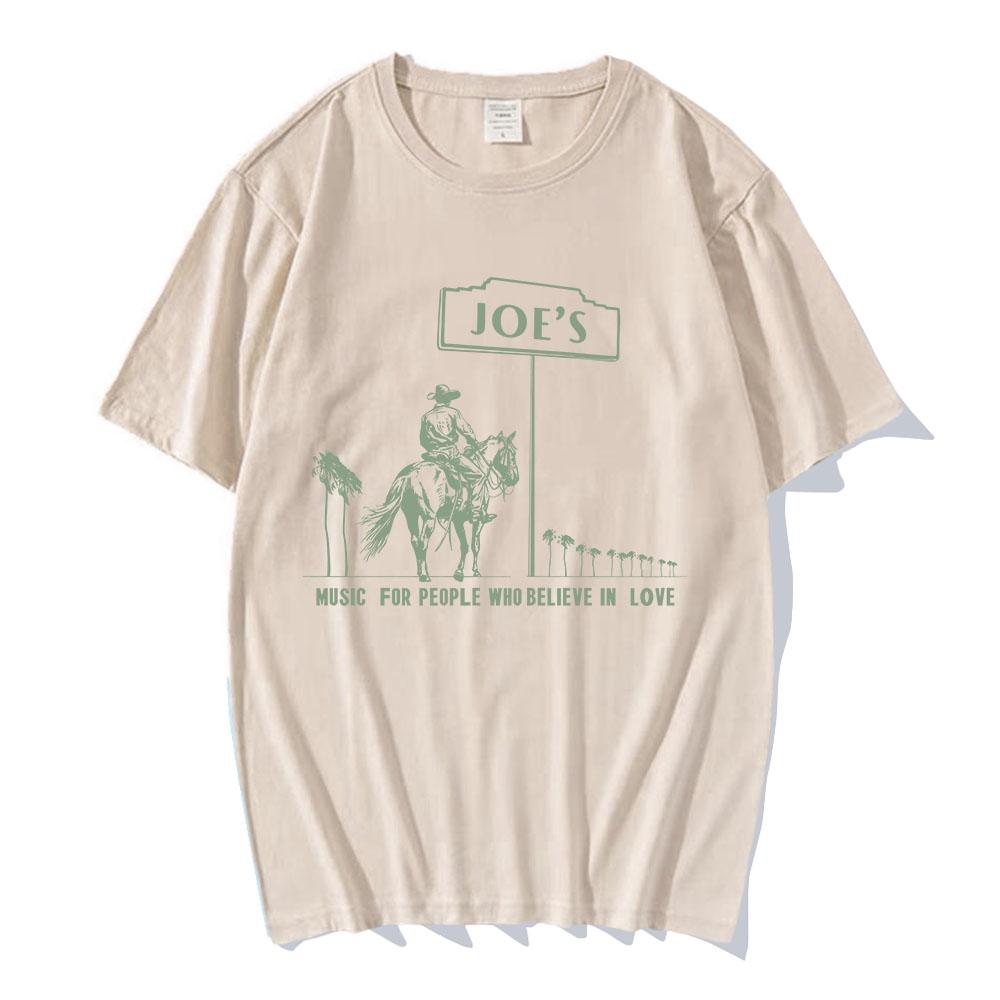 Joe's Marquee T-Shirt Joe Jonas Sänger Druck T-Shirt Baumwolle Kurzarm Herren T-Shirts Sommer Rundhals Herren T-Shirt Grafik Tops