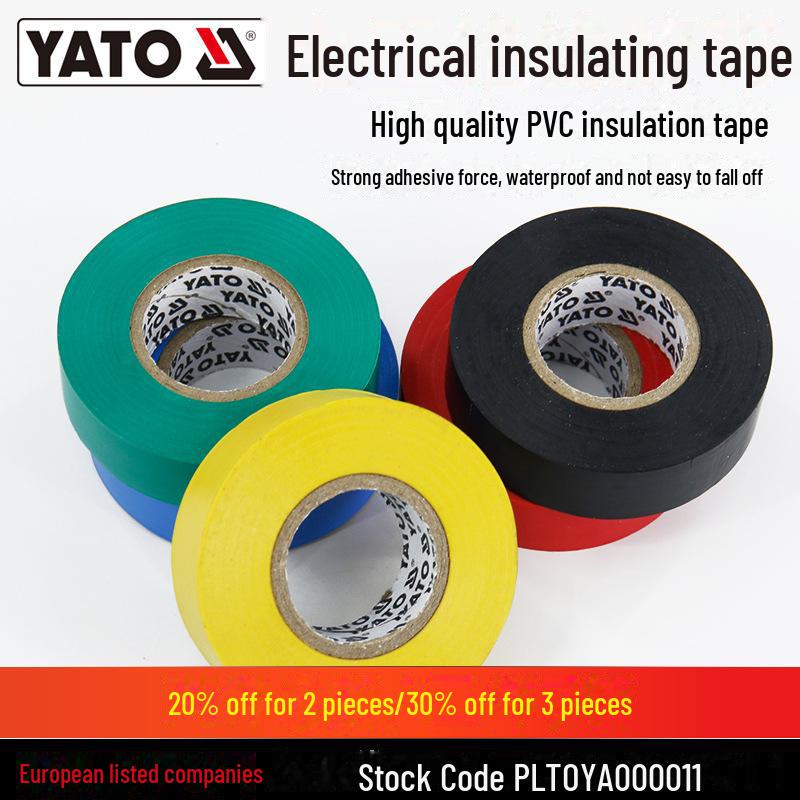 YATO Lead-Free Waterproof PVC Electrical Tape with Strong Adhesive