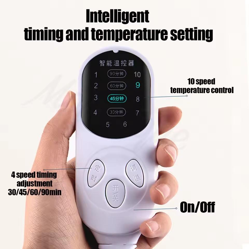 Electric Heating Moxibustion Blanket Temperature Control Mattress Full-Body Heat Therapy Herbal Medicine Pad Moxa Massage Mats
