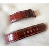 Used OFFICINE PANERAI Genuine Red Brown Alligator Strap Belt