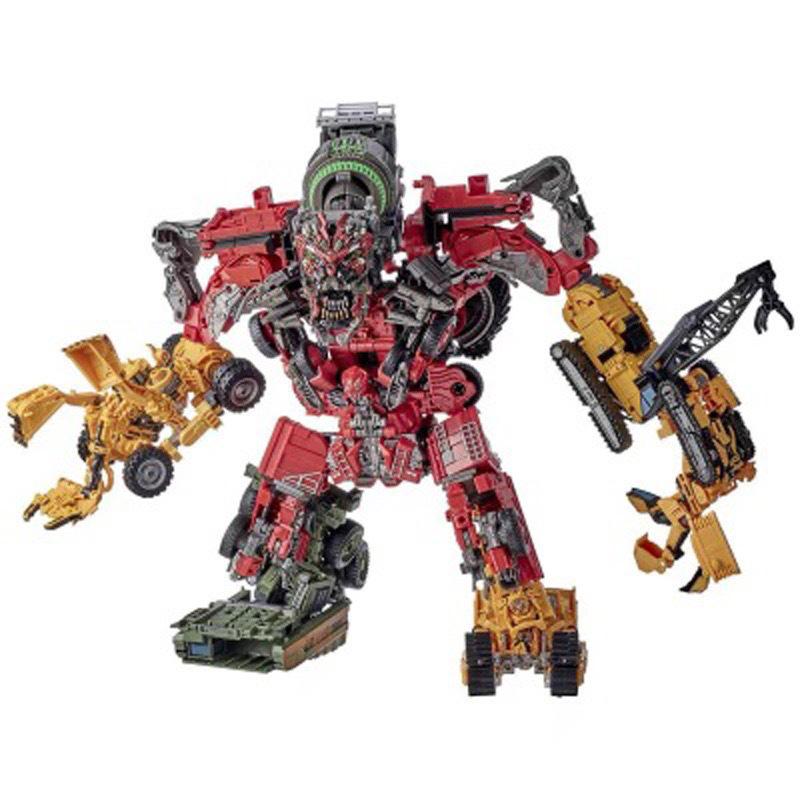 Tai Ba Deformation Toy: Yellow Devastator Magic Scythe Construction Robot