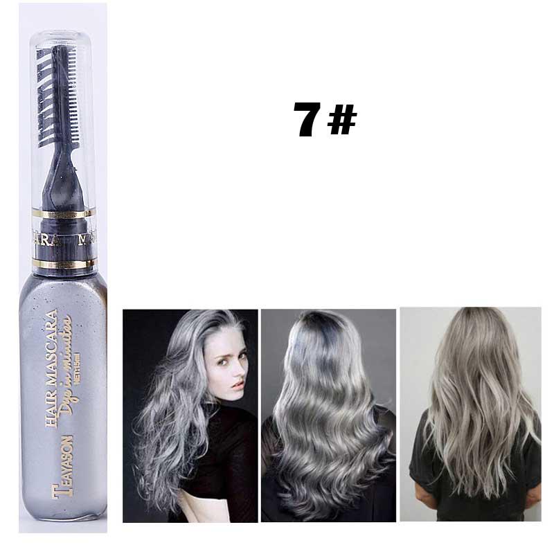 13 Colors One-time Hair Color Hair Dye Temporary Non-toxic DIY Hair Color Mascara Dye Cream Pigments