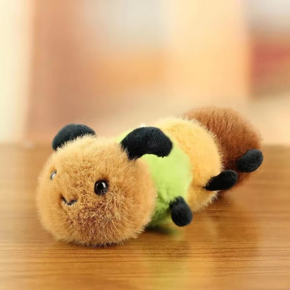 PP Cotton Keychain Pendant Cartoon Stuffed Doll Toy Simulation Insect Pendant  Bag Decor Gift