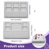 Durable Plastic Beading Mat Tray for Jewelry Making and Bead Organization Flocked Beading Boards Tray Bead Pad Necklace