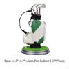 Golf Club Pen Holder Set with 3 Pens - Office Desk Decor