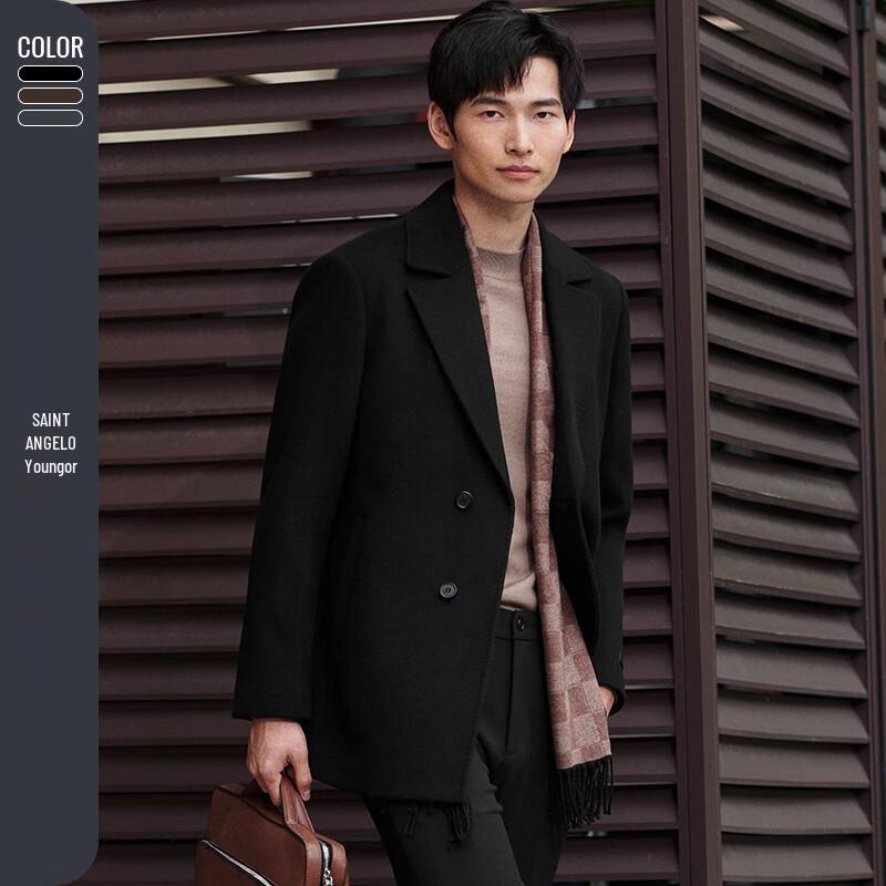 Baoxiniao Men's Business Casual Short Wool Coat