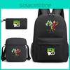 Children Ben 10 Backpack Cartoon Design Canvas School Bag  Traveling Student