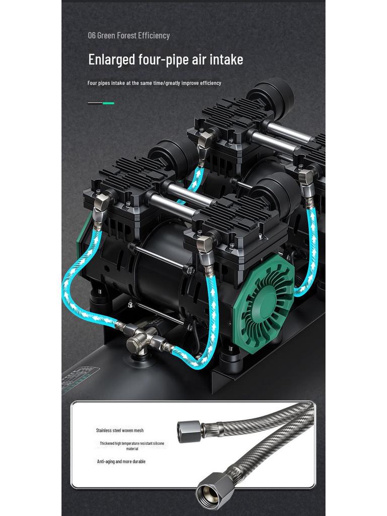 Green Forest Portable Silent Oil-Free High-Pressure Air Compressor