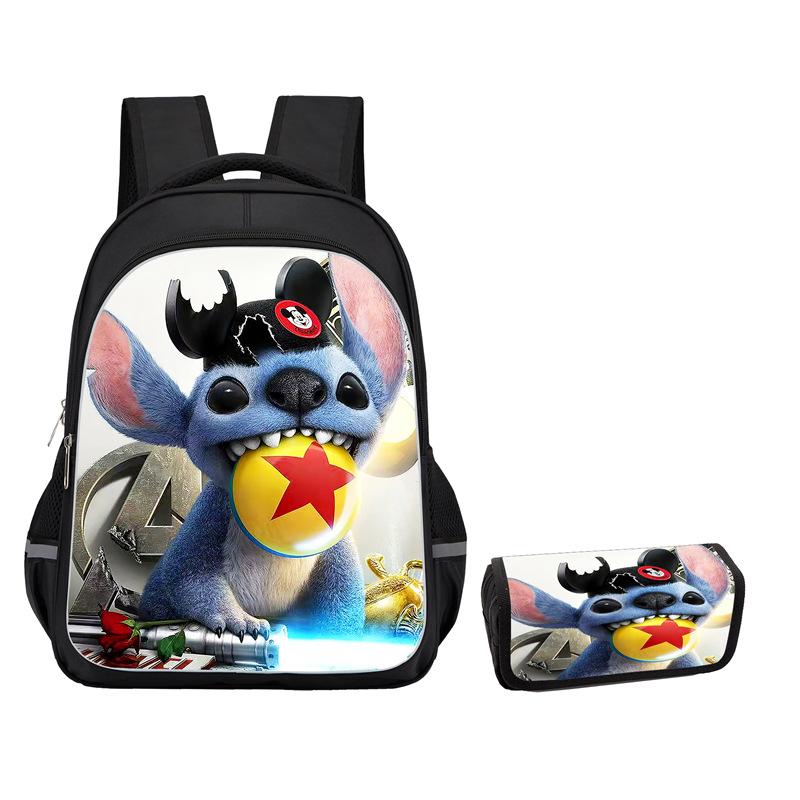 Stitch Peripheral Anime Backpack Men'S And Women'S School Bags